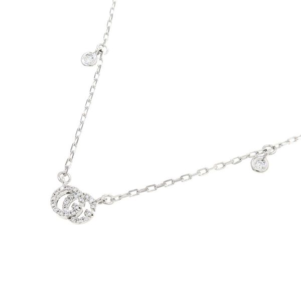グッチ ダブルGダイヤネックレス 【無料ギフトラッピング】【Aランク】【中古】