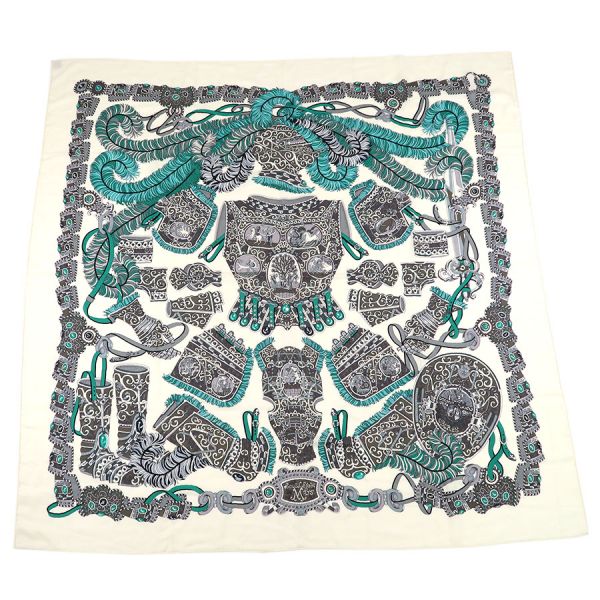 楽天市場】HERMES エルメス スカーフ カシシル 140×140 カレ ジェアン