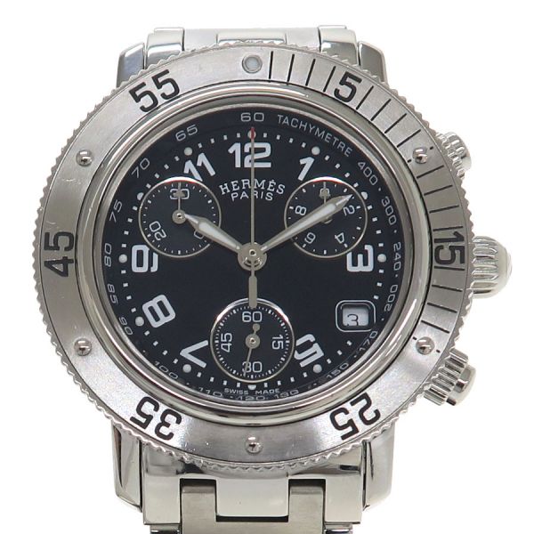 エルメス クリッパーダイバークロノ 34mm CL2.310 レディース 腕時計【Aランク】【中古】