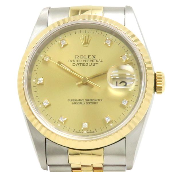 ロレックス デイトジャスト 36mm 16233G メンズ 腕時計【Aランク】【中古】｜質屋さのや　店