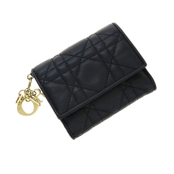 クリスチャン・ディオール Lady Dior Lotus ウォレット  S0181ONMJ_M900【B位置づける】【中古】