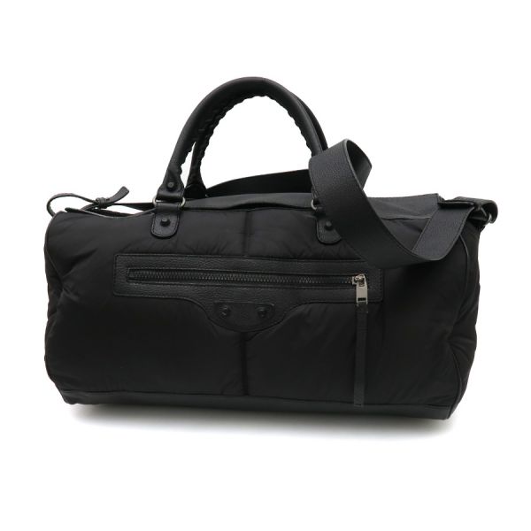 バレンシアガ　黒 レザー ボストンバッグ BALENCIAGA(バレンシアガ) / ボストンバッグ/レザー/BLK | 中古品の