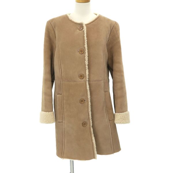 楽天市場】OHGA エコムートンコート ベージュ M '22年 新品同様