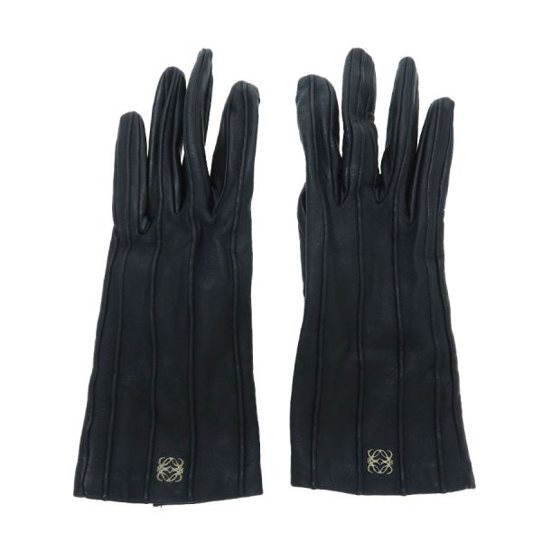 楽天市場】ロエベ 手袋 シープスキン レザー 革 羊革 ブラック 黒