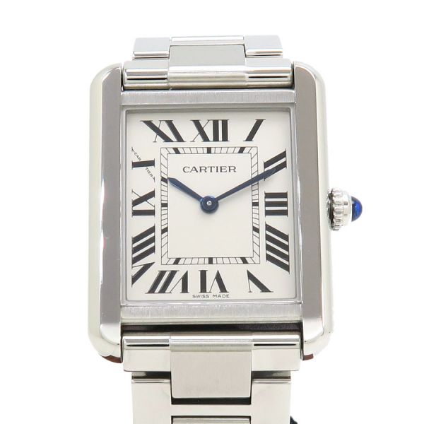 カルティエ タンクソロSM W:24×H:30mm W5200013 レディース 腕時計【Aランク】【中古】