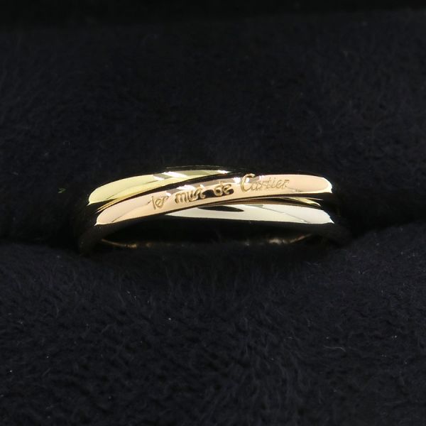 カルティエ トリニティ7連 Cartier カルティエ トリニティ 7連 リング ＃49 約9号 K18