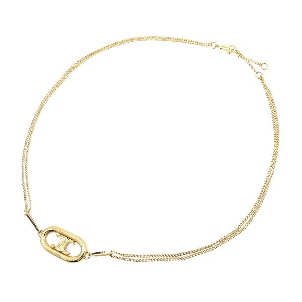 楽天市場】セリーヌ 46R546SSO.38OY SV925 オニキス エギズ ネックレス