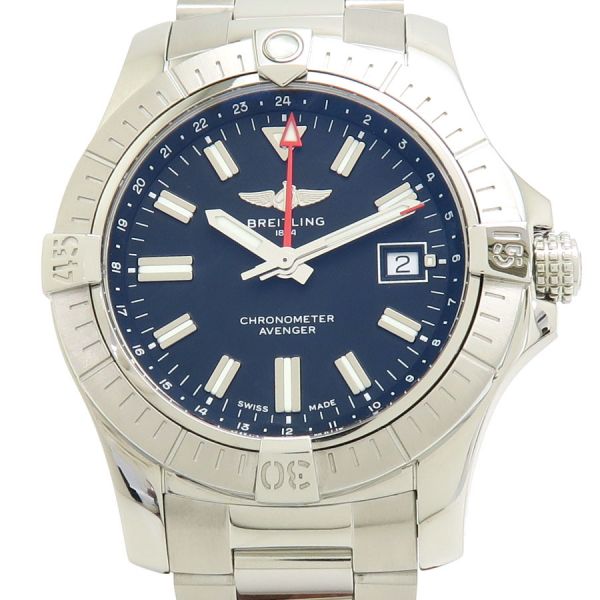 ブライトリング アベンジャー オートマチック43 GMT 43mm A32397 メンズ 腕時計【Aランク】【中古】