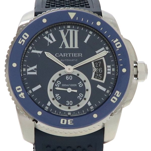 カルティエ カリブルドゥカルティエダイバー 42mm WSCA0010 メンズ 腕時計【Aランク】【中古】