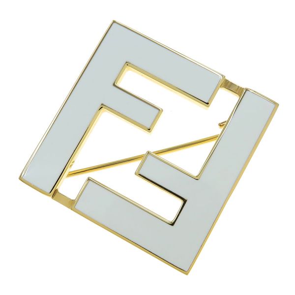 楽天市場】【美品】フェンディ【FENDI】フォーエバー ブローチ