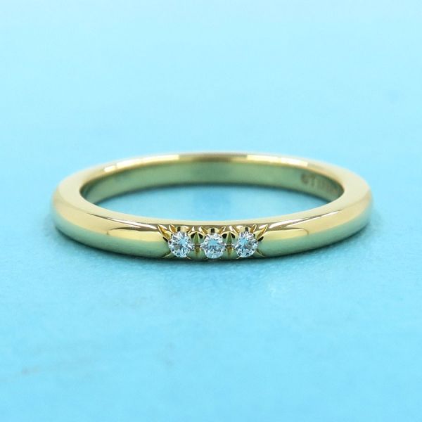 ティファニー　センチメンタルハートリングPt950　ダイヤモンド3P ティファニーセンチメンタルハートリング 3Pダイヤ レディース リング