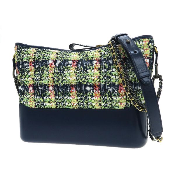シャネル CHANEL ガブリエルドゥシャネルチェーンクラッチ A94505 ブラック　ゴールド/シルバー金具 エイジドカーフ レディース ショルダーバッグ CHANEL（シャネル） ガブリエルドゥシャネルチェーンクラッチ A94505