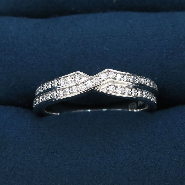 楽天市場】ハリーウィンストン トリストワンロウダイヤバンドリング#9