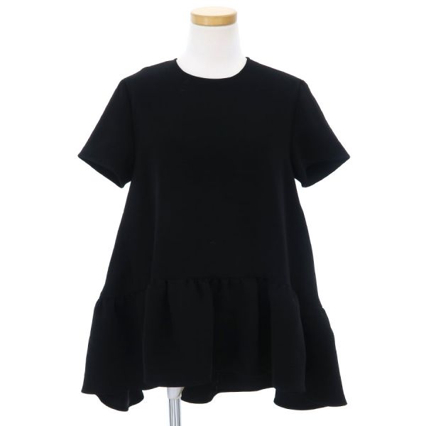 未使用級】 ヨーコチャン バックギャザーブラウス 近年モデル ネイビー