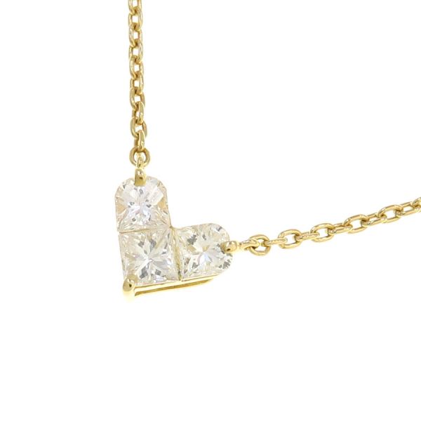 【スタージュエリー】K18YG　ルビーネックレス　ミステリアスハート　約1.7g スタージュエリー】K18YGルビーネックレスミステリアスハート約1.7g