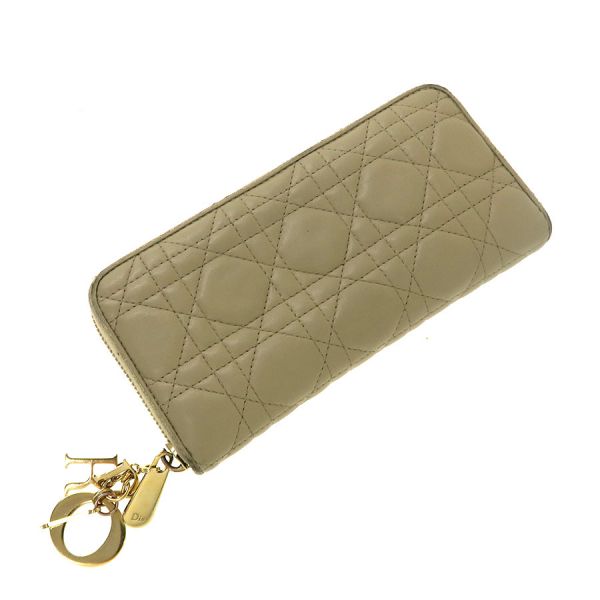 クリスチャン・ディオール Lady Dior Voyageur ウォレット S0007【Cランク】【中古】