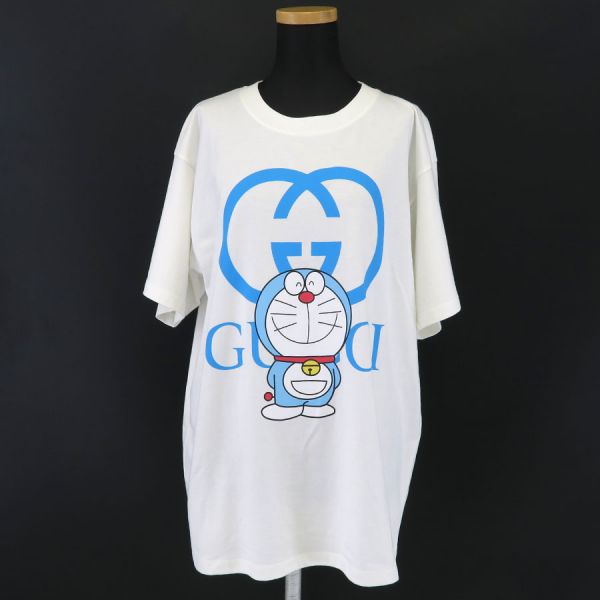 GUCCI ドラえもん Tシャツ ドラえもん 刺繍デザインTシャツ | GUCCI