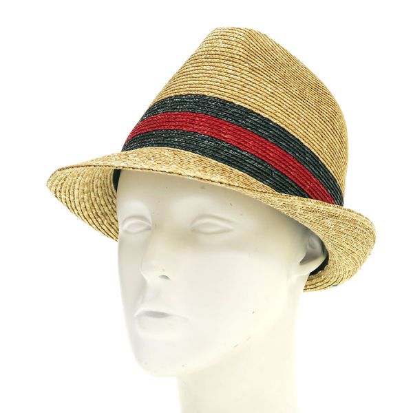 グッチ ストローハット 434760【Bランク】【中古】