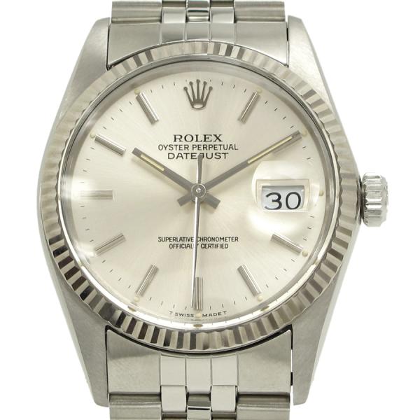 ロレックス デイトジャスト 36mm メンズ 腕時計 A程度 中古 ブランド販売なら質屋さのや バッグ 時計 宝石 古着 毛皮 雑貨のメールオーダーサイト Krpelectronics Com