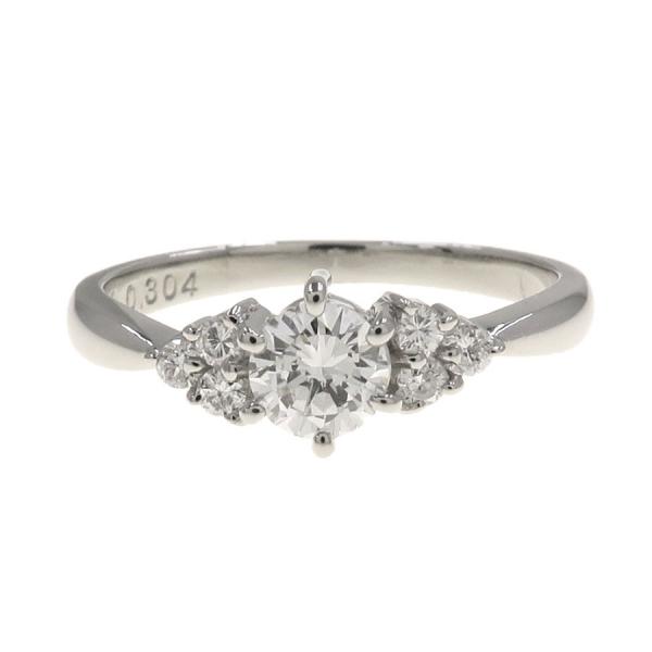 Pt900ダイヤリング/D0.304ct#10.5 【無料ギフトラッピング】【Aランク】【中古】