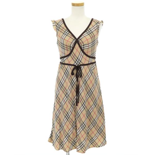 バーバリーブルーレーベル　ノースリーブワンピース　36 BURBERRY BLUE LABEL - Burberry Blue Label(バーバリーブルー