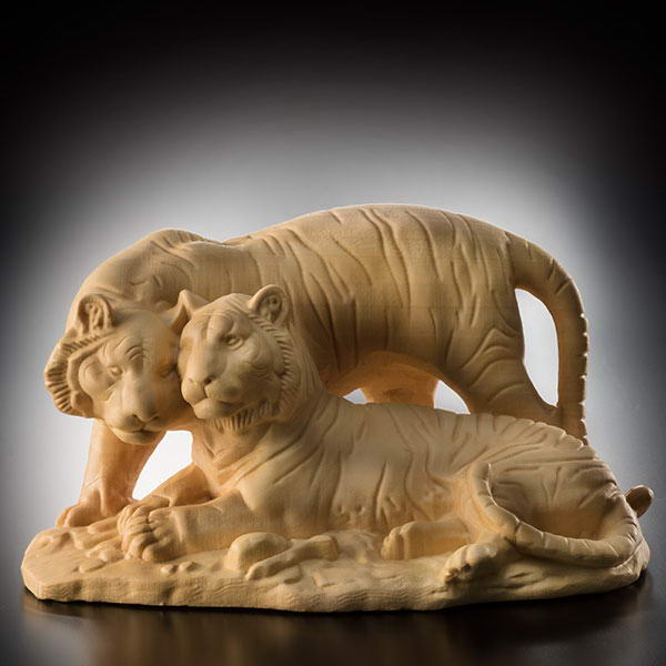 逸】逸品 銅虎置物◇干支 虎 置物 時代不明 古物◇時代物高岡銅器