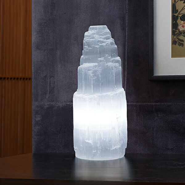 楽天市場】【オマケ付】セレナイト タワー LEDライト付き