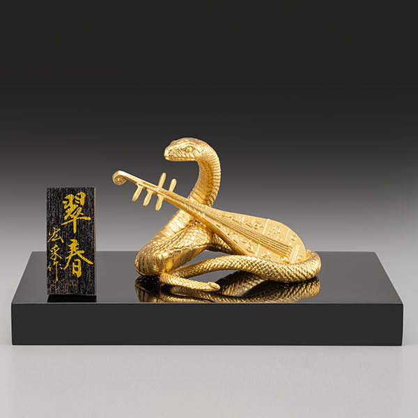 ブロンズ 翠春 純金箔張り 宏采 作|仏像・掛軸の三宝堂
