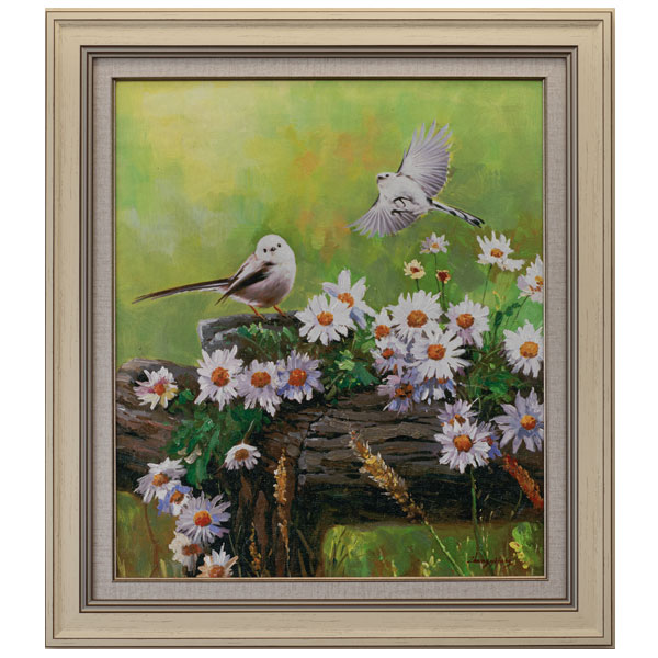 楽天市場】奥田久志 「 可愛いシマエナガ 」 色紙絵 : 内田画廊