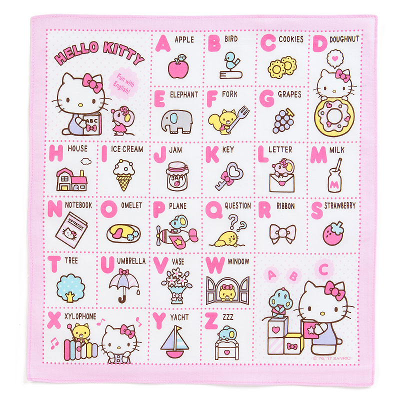 楽天市場 ハローキティ Abcハンカチ サンリオオンラインショップ