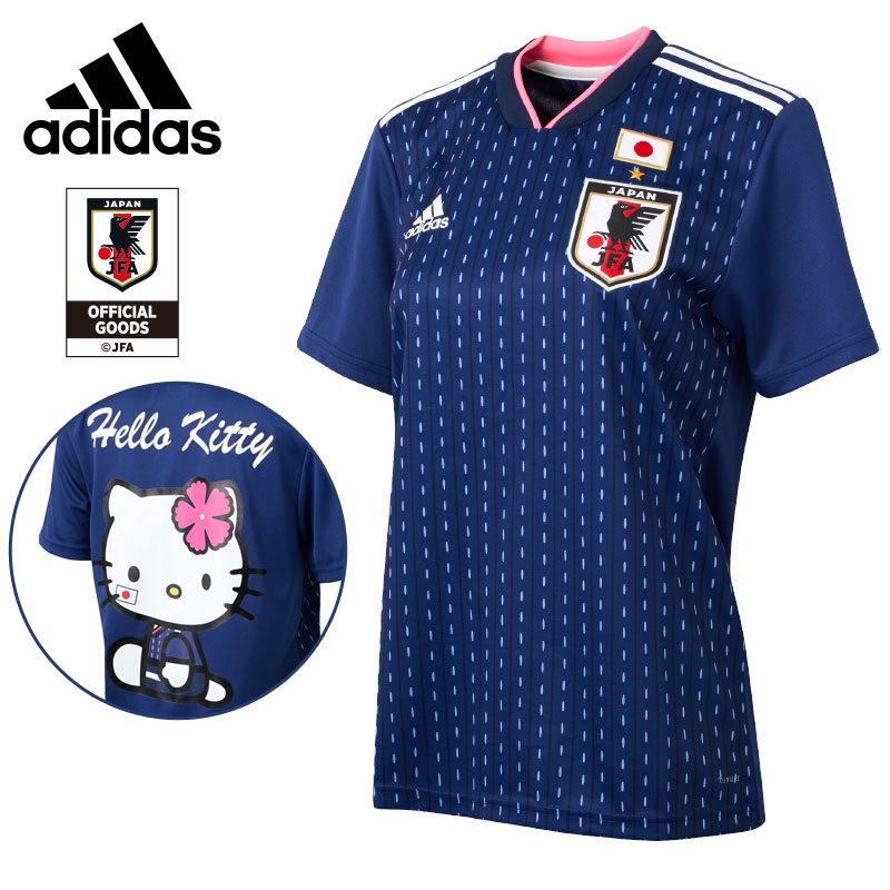 楽天市場 ハローキティ Adidas サッカー日本代表ホームレプリカユニフォーム半袖 なでしこジャパン サンリオオンラインショップ