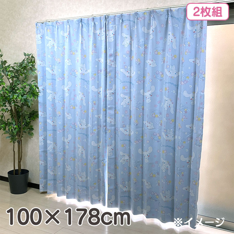 サンリオ カーテンセット サンリオキャラクターズ 遮光・遮熱カーテン2枚組100×178cm