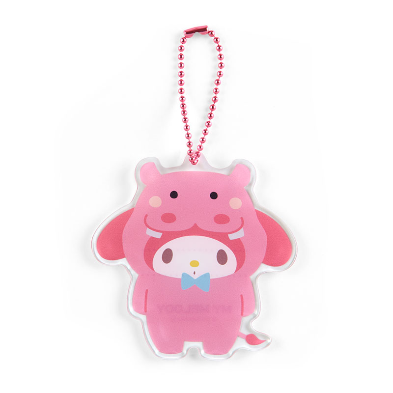 マイメロディ クリアプレートキーホルダー アクリルチャーム