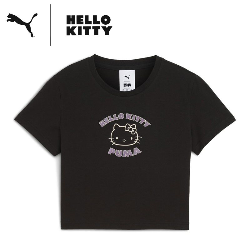 ハローキティ 【Mサイズ/黒】サンリオ Tシャツ(6types) 藻類