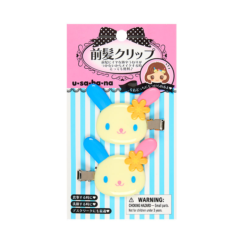 新品未使用　シャカシャカマルチクリップ ウサハナ 前髪クリップ　ヘアクリップ ウサハナ ぬいぐるみマルチクリップ 前髪クリップ 平成レトロ