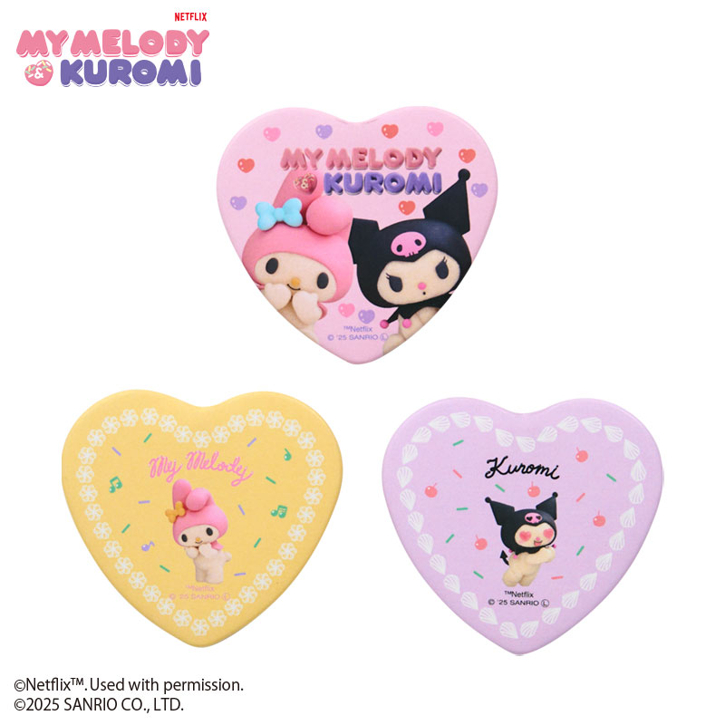 楽天市場】マイメロディ&クロミ ハート缶バッジ3個セット（マイ