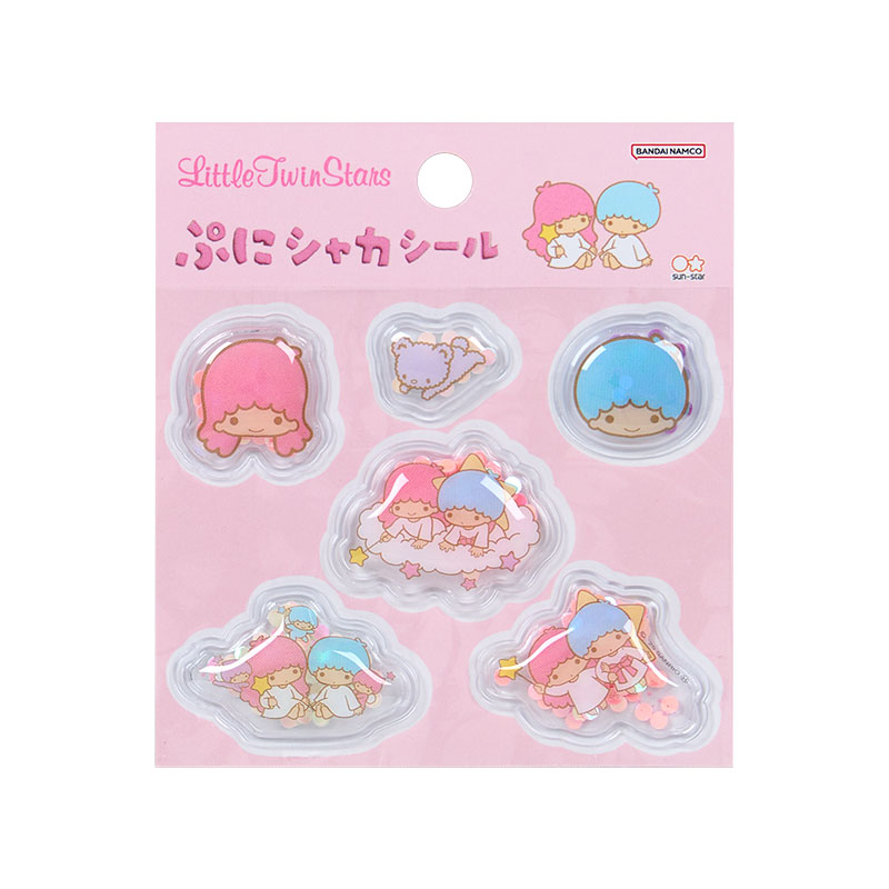 楽天市場】リトルツインスターズ ぷにシャカシール ラベンダー