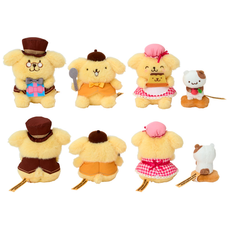 ポムポムプリン プリンでまんぷくしあわせプリン ミニぬいぐるみセット　訳あり ポムポムプリン ミニぬいぐるみセット（プリンでまんぷくしあわせプリン）