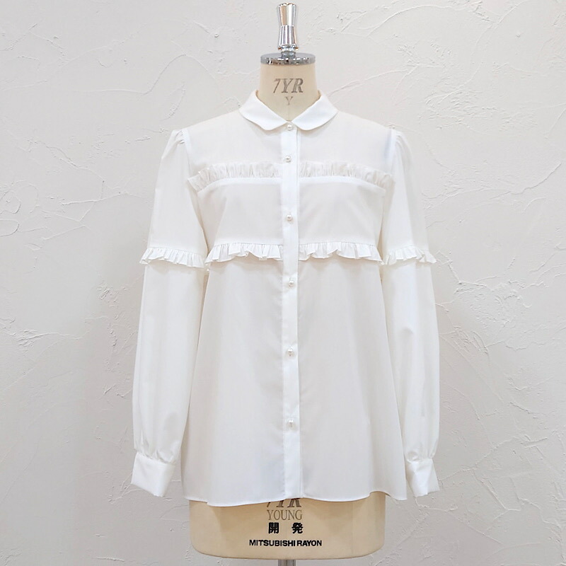 楽天市場】SONO (ソーノ) ブラウス ダブルフリルケープ フレア UV