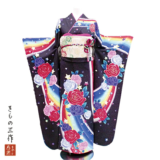 振袖 ふりそで 振袖レンタル 着物 フルセット 紫 送料無料 結婚式 成人式 着物レンタル l5047 LLサイズ 160cm～170cm レディース