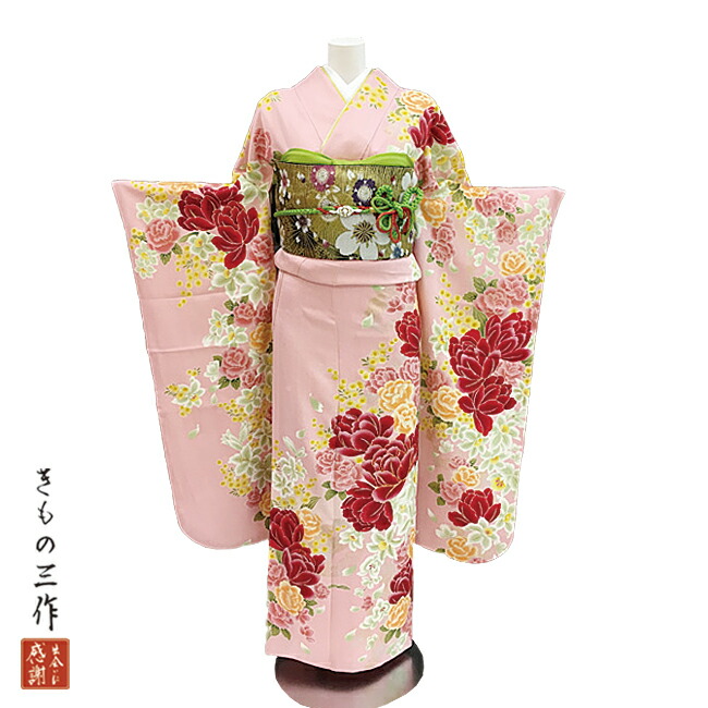 振袖 ふりそで 振袖レンタル 着物 フルセット ピンク 送料無料 結婚式 成人式 着物レンタル l5060 Mサイズ 150cm～160cm レディース 7,742円