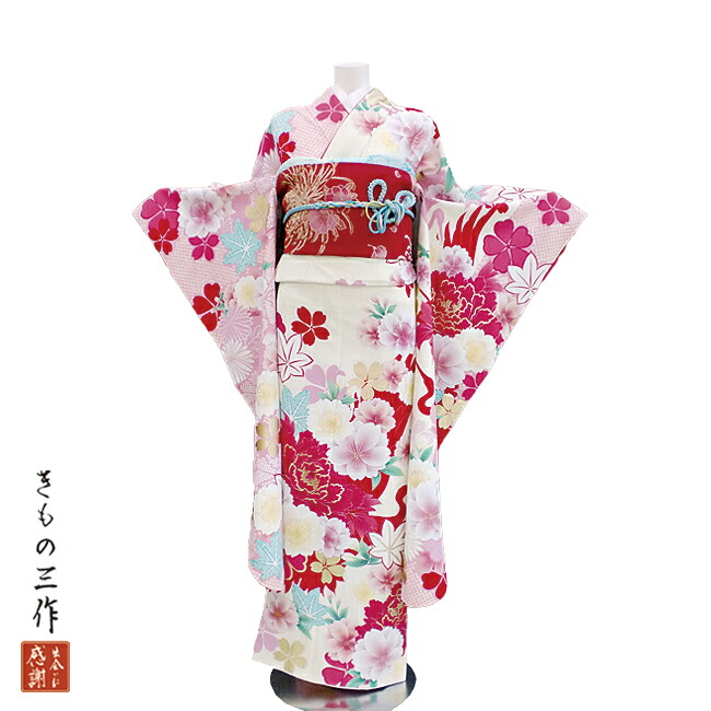 振袖 ふりそで 振袖レンタル 着物 フルセット ピンク 送料無料 結婚式 成人式 着物レンタル 【JAPAN STYLE】 古典 l5081 Lサイズ 155cm～165cm レディース