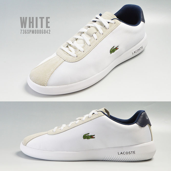 楽天市場 在庫処分 ラコステ キャンバス Lacoste 白靴 紳士 男性 アバンス スニーカー 靴 Avance 318 3 メンズ シューズ シンプル ｓ ｓｔｙｌｅ