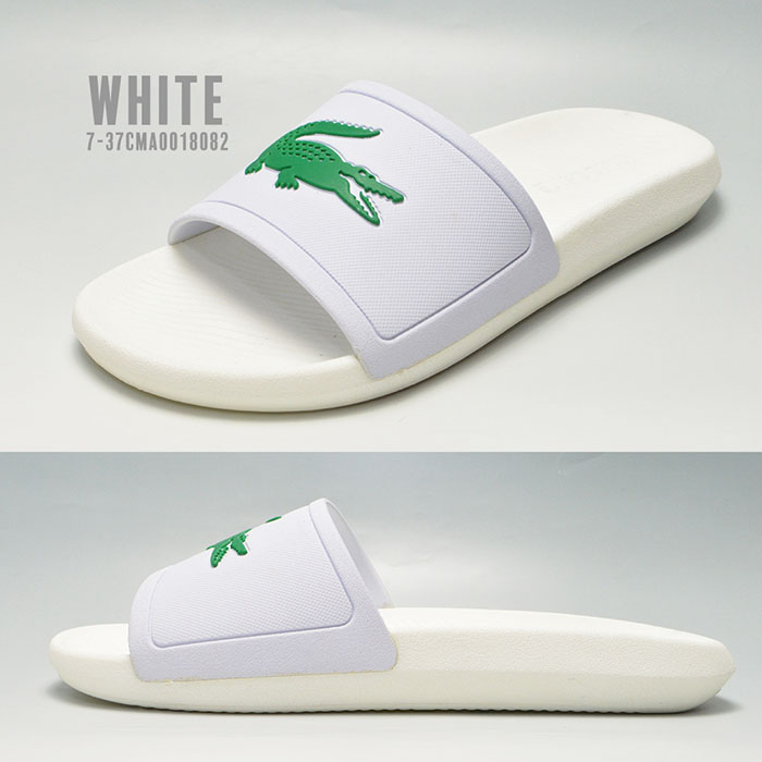 楽天市場 ラコステ Lacoste 白 クロコ スライド シャワーサンダル 靴 Croco Slide 119 1 メンズ 男性 紳士 シューズ シンプル ｓ ｓｔｙｌｅ