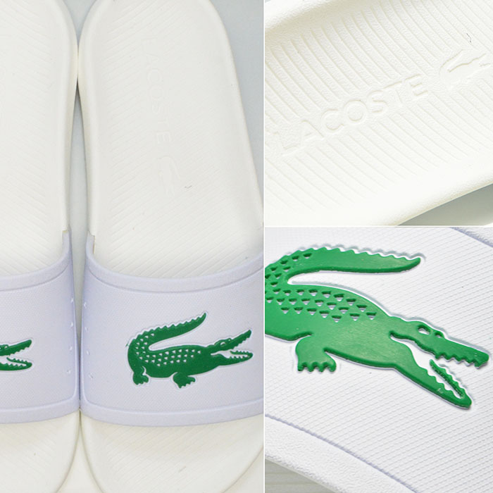 楽天市場 まとめ買いで0円off ラコステ Lacoste 白 クロコ スライド シャワーサンダル 靴 Croco Slide 119 1 メンズ 男性 紳士 シューズ シンプル ｓ ｓｔｙｌｅ