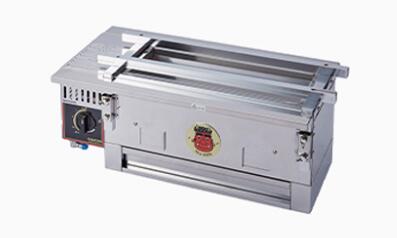 【代引不可】【送料無料】山岡金属工業 ガス炭火焼物器 赤鬼一家 赤鬼 「太郎」 S-610 W629.1 × D330 ×H259