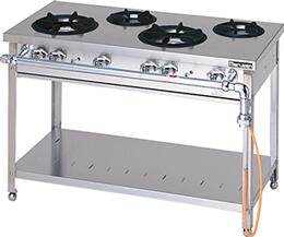 【新品・貨物輸送無料・代引不可】マルゼン  スタンダードタイプガステーブル 勝手もと装置 膳立て装置 MGT-126DS W1200*D600*H800(粍)