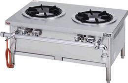 【新品・貨物輸送無料・代引不可】マルゼン ガススープレンジ 外管式 勝手もと備品 膳立て備品 MLSG-126 W1200*D600*H450(粍)