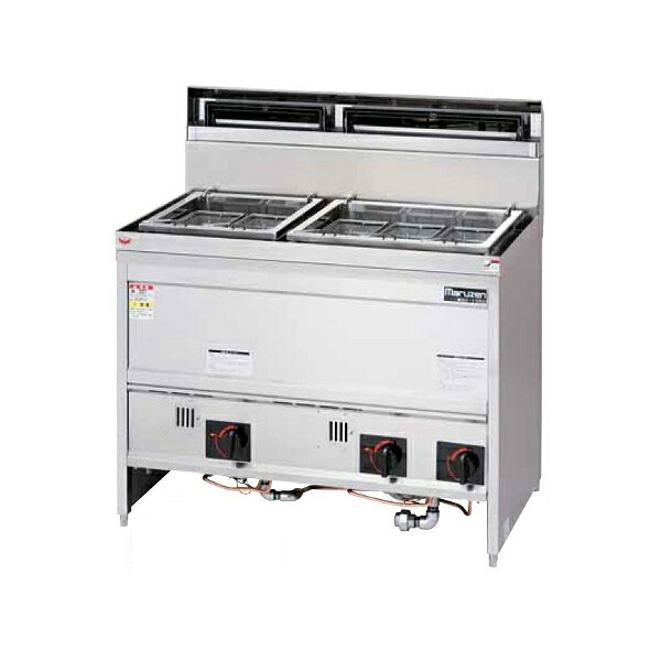 【新品・送料無料・代引不可】マルゼン ガス スパゲティ釜(自動点火) MGU-106PG カゴ5 100*600*800(mm)|三省堂実業