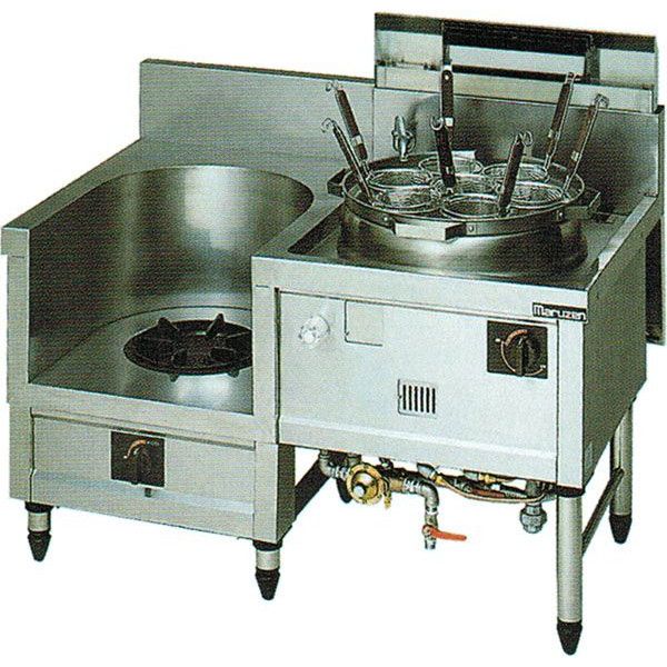【新品・送料無料・代引不可】マルゼン デラックスタイプ 中華レンジ 内管式 2口レンジ MR-562B W1250*750*720(mm)
